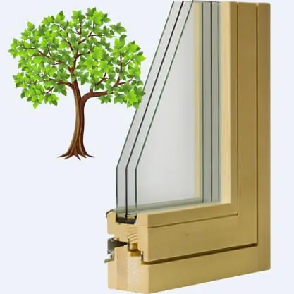 Образец профиля деревянного окна